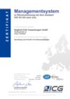 Zertifizierung von Pohl Verpackungen gemäß DIN ISO 9001.