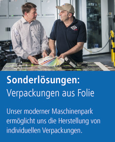 Sonderlösungen im Bereich Folienverpackungen.